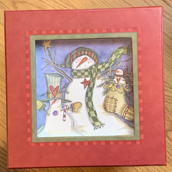 Stacking/Nesting Boxes with Snowmen - Silver Swan Studios - Picture 5 of 10
